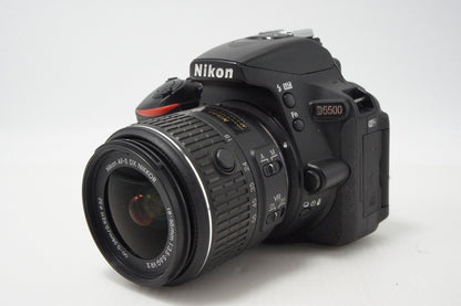 美品 Nikon ニコン D5500 ボディ + AF-S DX 18-55mm VR II レンズキット デジタル一眼レフカメラ ブラック 260609a