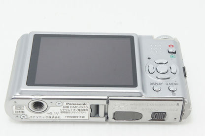 美品 Panasonic パナソニック LUMIX DMC-FX40 コンパクトデジタルカメラ プレシャスシルバー 元箱付 260930i