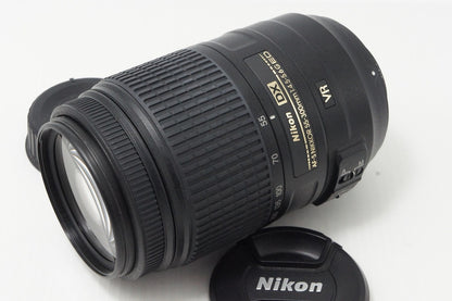美品 Nikon ニコン AF-S DX NIKKOR 55-300mm F4.5-5.6G ED VR APS-C ズームレンズ フード付 260609b