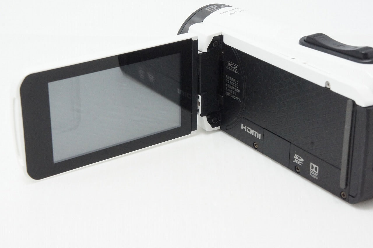 美品 JVC ケンウッド GZ-F270 デジタルビデオカメラ ホワイト 元箱付 260609i