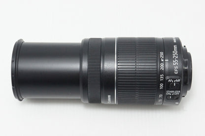 良品 Canon キヤノン EF-S 55-250mm F4-5.6 IS II APS-C ズームレンズ 260610aa