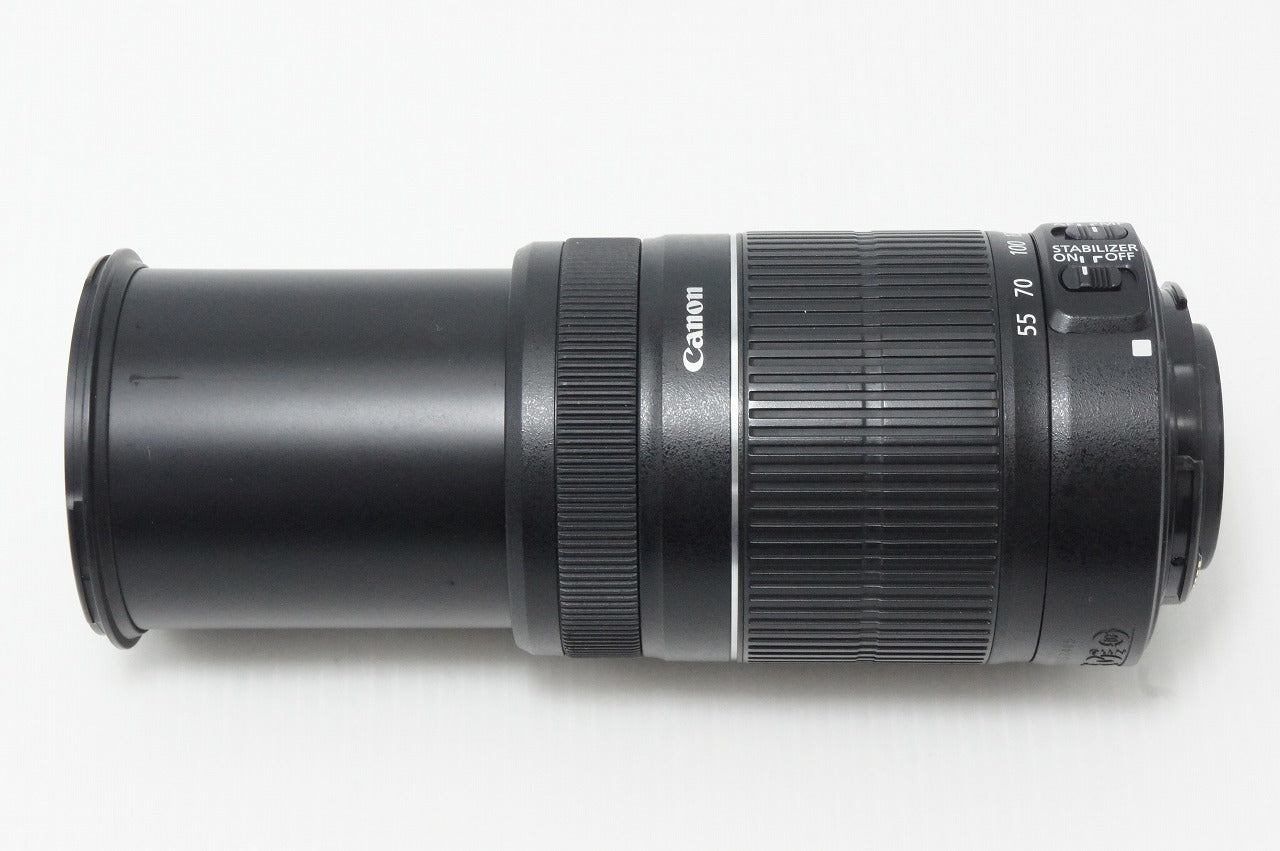 良品 Canon キヤノン EF-S 55-250mm F4-5.6 IS II APS-C ズームレンズ 260610aa