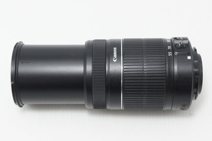 良品 Canon キヤノン EF-S 55-250mm F4-5.6 IS II APS-C ズームレンズ 260610aa