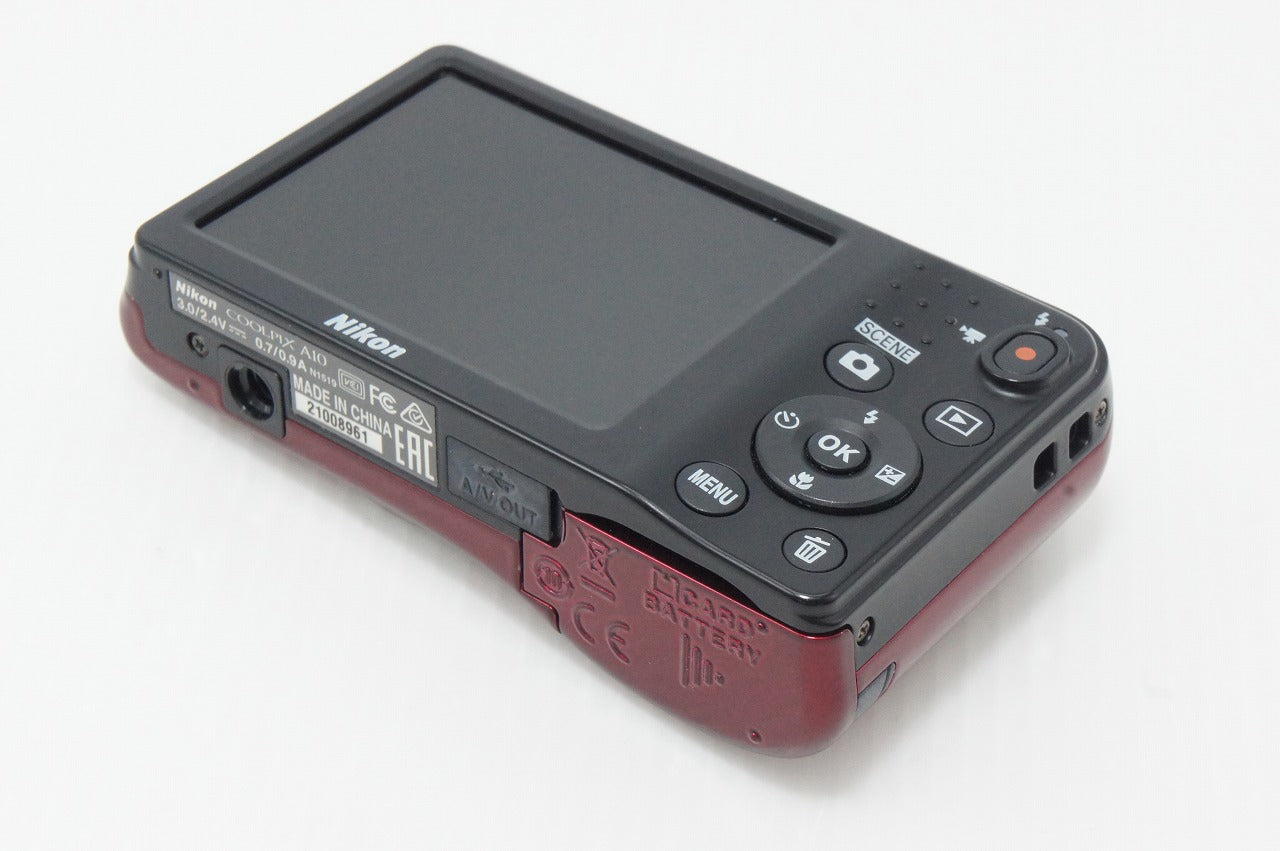 良品 Nikon ニコン COOLPIX A10 コンパクトデジタルカメラ レッド 260610y