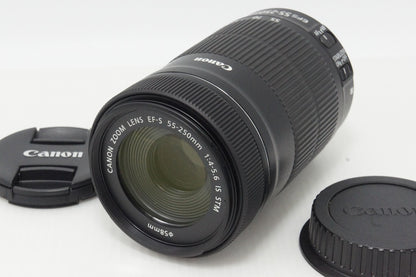 美品 Canon キヤノン EF-S 55-250mm F4-5.6 IS STM APS-C ズームレンズ 260610q