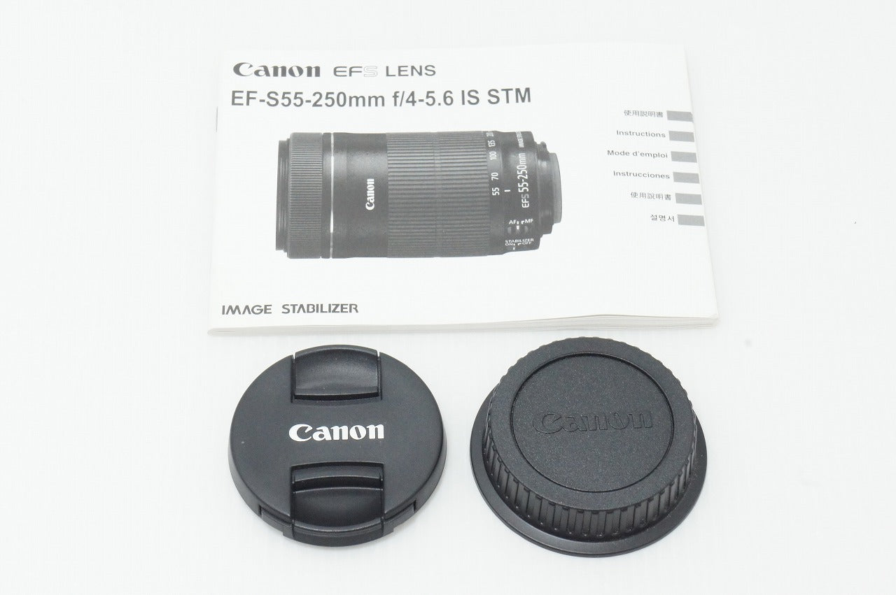美品 Canon キヤノン EF-S 55-250mm F4-5.6 IS STM APS-C ズームレンズ 260610q