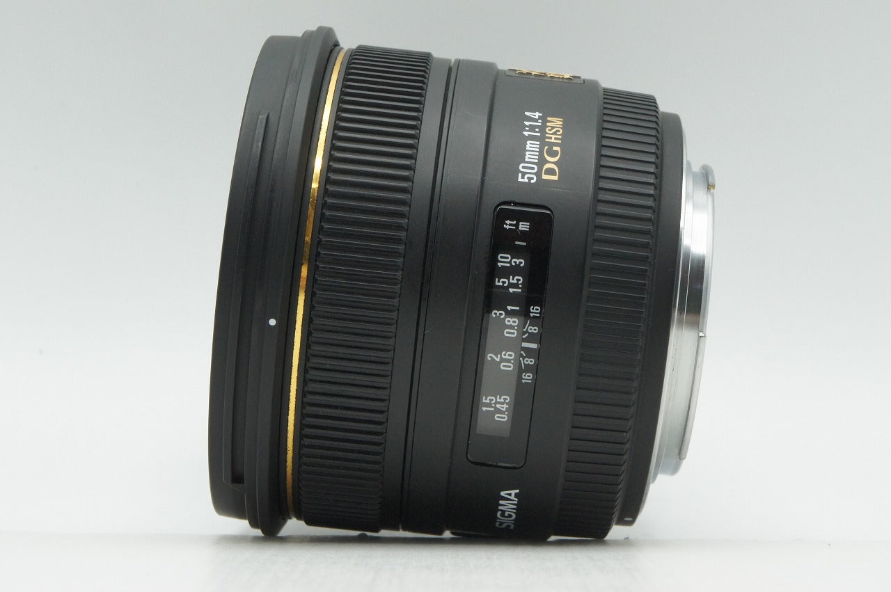 SIGMA シグマ 50mm F1.4 EX DG HSM Canon キヤノン EFマウント フルサイズ 単焦点レンズ フード付 260302r
