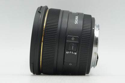 SIGMA シグマ 50mm F1.4 EX DG HSM Canon キヤノン EFマウント フルサイズ 単焦点レンズ フード付 260302r