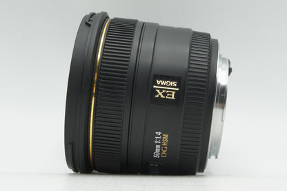 SIGMA シグマ 50mm F1.4 EX DG HSM Canon キヤノン EFマウント フルサイズ 単焦点レンズ フード付 260302r