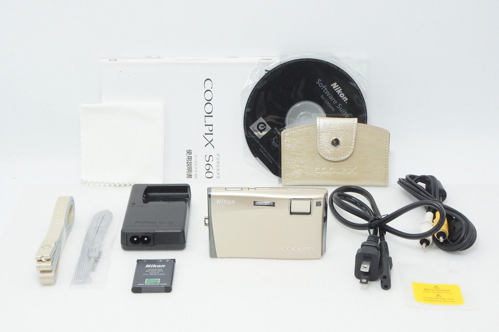 Nikon COOLPIX S60 Compact Digital Camera Rich Gold 260610h - Excellent Condition