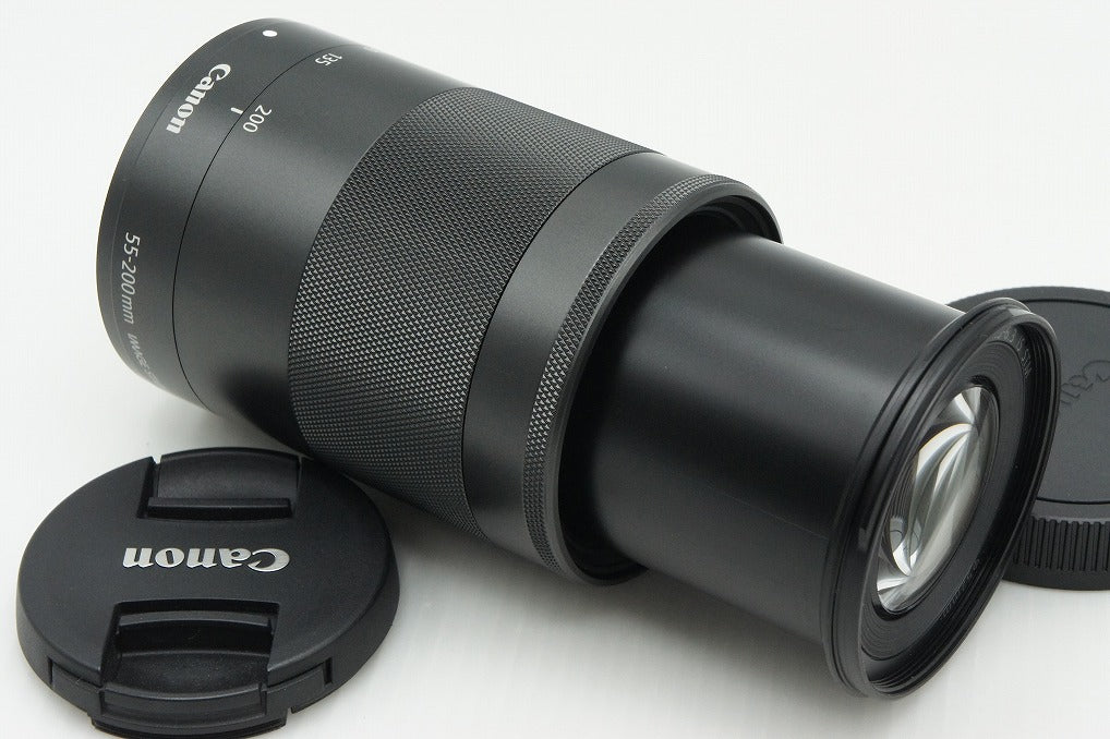 美品 Canon キヤノン EF-M 55-200mm F4.5-6.3 IS STM EF-Mマウント ズームレンズ 260305c