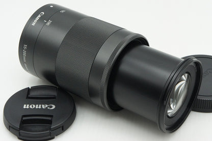 美品 Canon キヤノン EF-M 55-200mm F4.5-6.3 IS STM EF-Mマウント ズームレンズ 260305c