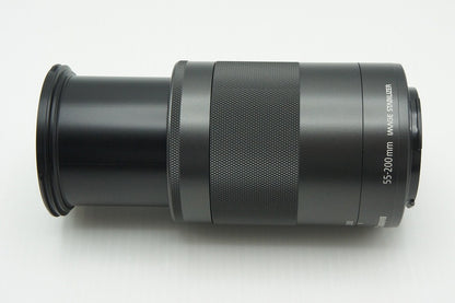 美品 Canon キヤノン EF-M 55-200mm F4.5-6.3 IS STM EF-Mマウント ズームレンズ 260305c