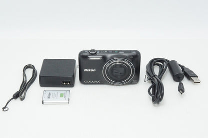良品 Nikon ニコン COOLPIX S6600 コンパクトデジタルカメラ スマートブラック 260610ad