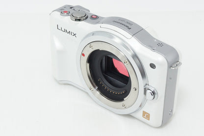 良品 Panasonic パナソニック LUMIX DMC-GF3 ボディ ミラーレス一眼カメラ シェルホワイト 元箱付 260818sm