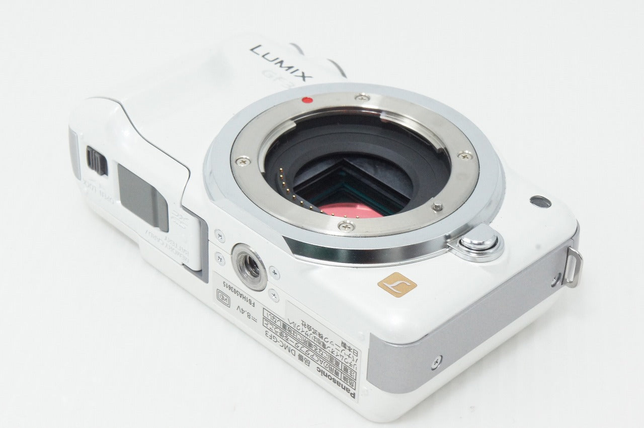 良品 Panasonic パナソニック LUMIX DMC-GF3 ボディ ミラーレス一眼カメラ シェルホワイト 元箱付 260818sm