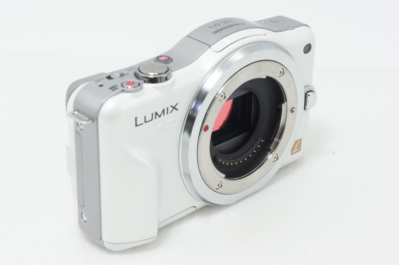 良品 Panasonic パナソニック LUMIX DMC-GF3 ボディ ミラーレス一眼カメラ シェルホワイト 元箱付 260818sm
