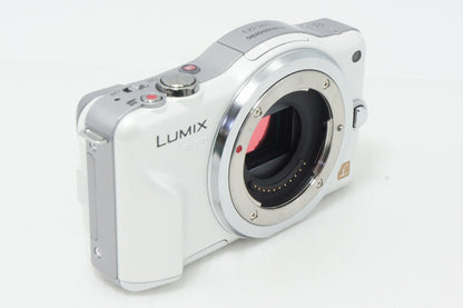 良品 Panasonic パナソニック LUMIX DMC-GF3 ボディ ミラーレス一眼カメラ シェルホワイト 元箱付 260818sm