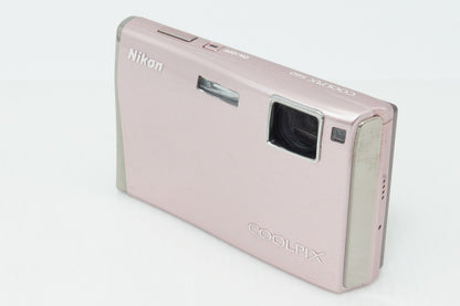 Excellent Condition Nikon COOLPIX S60 Compact Digital Camera Royal Pink With Original Box 260409b