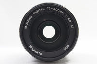 新品級 OLYMPUS M.ZUIKO DIGITAL ED 75-300mm F4.8-6.7 II マイクロフォーサーズ 元箱付 250409b