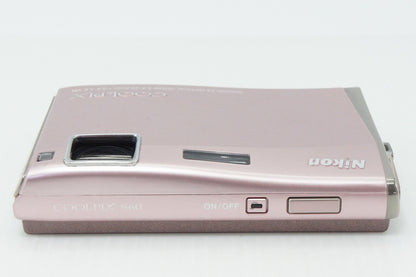 Excellent Condition Nikon COOLPIX S60 Compact Digital Camera Royal Pink With Original Box 260409b
