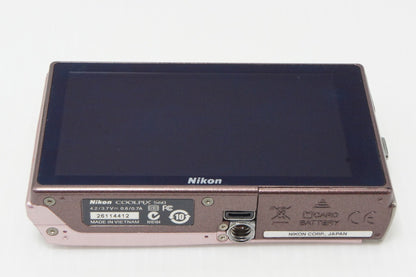 Excellent Condition Nikon COOLPIX S60 Compact Digital Camera Royal Pink With Original Box 260409b