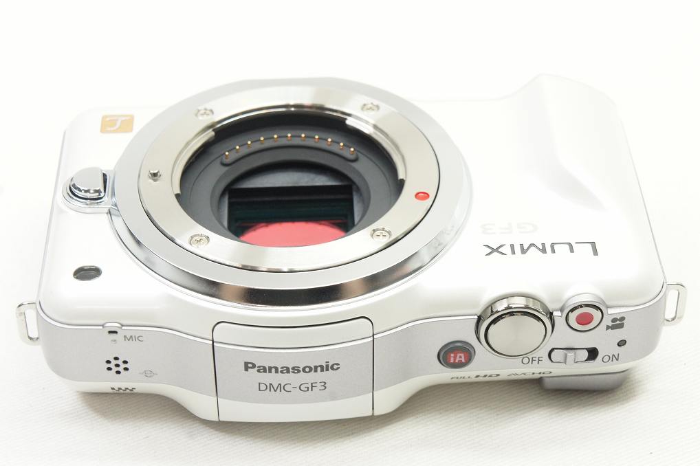 美品 Panasonic パナソニック LUMIX DMC-GF3 ボディ ミラーレス一眼カメラ ホワイト 元箱付 250626i