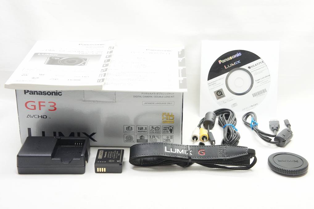 美品 Panasonic パナソニック LUMIX DMC-GF3 ボディ ミラーレス一眼カメラ ホワイト 元箱付 250626i