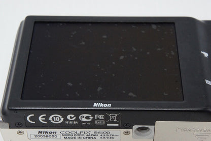 Nikon COOLPIX S6100 Compact Digital Camera Champagne Silver 260409ad