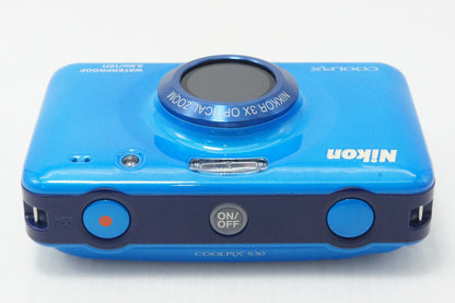 美品 Nikon ニコン COOLPIX S30 コンパクトデジタルカメラ ブルー 元箱付 260610a