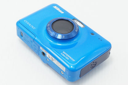 美品 Nikon ニコン COOLPIX S30 コンパクトデジタルカメラ ブルー 元箱付 260610a