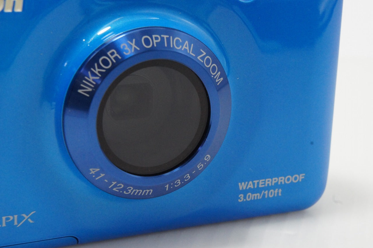美品 Nikon ニコン COOLPIX S30 コンパクトデジタルカメラ ブルー 元箱