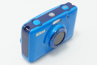 美品 Nikon ニコン COOLPIX S30 コンパクトデジタルカメラ ブルー 元箱付 260610a