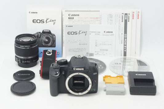 Canon キヤノン EOS Kiss F ボディ + EF-S 18-55mm F3.5-5.6 IS デジタル一眼レフカメラ 261002m