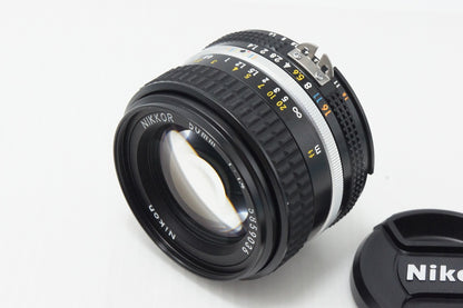 美品 Nikon ニコン Ai-S Nikkor 50mm F1.4 MF 単焦点レンズ 元箱付 260610an