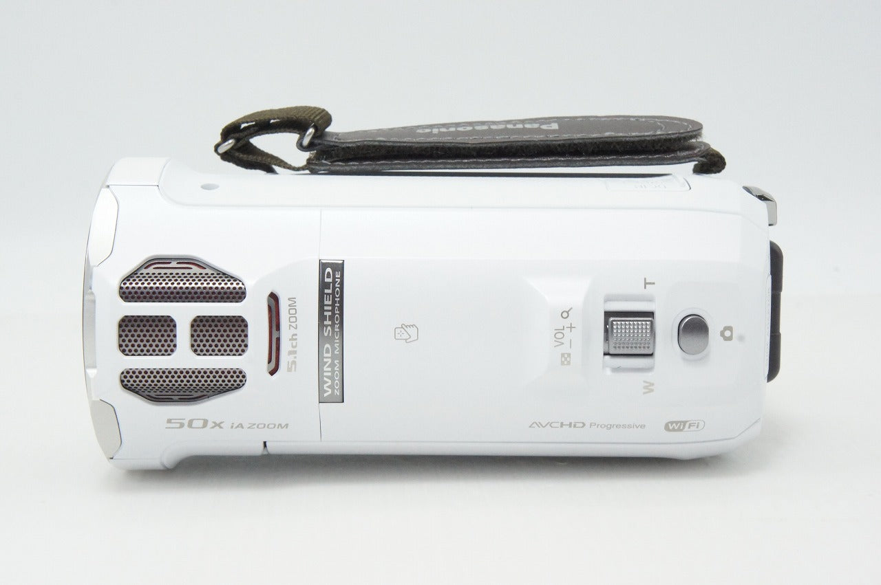 美品 Panasonic パナソニック HC-V750M-W デジタルビデオカメラ ホワイト ケース付 260413v