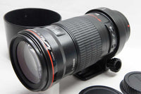 良品 Canon キヤノン EF 180mm F3.5L MACRO USM フルサイズ 単焦点レンズ フード付 250121h