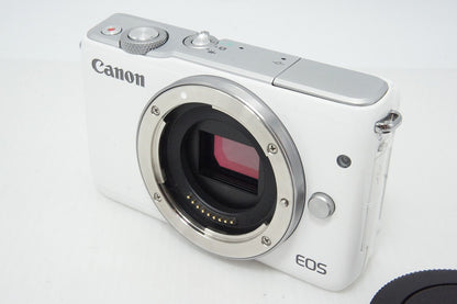 Mint Canon EOS M10 Body Mirrorless Camera White 260413g