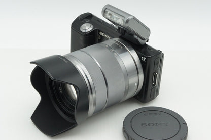 SONY α NEX-5K ズームレンズキット (E 18-55mm F3.5-5.6 OSS) ミラーレス一眼カメラ ブラック 純正バッグ付 260306g