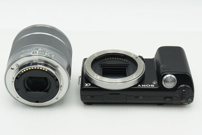 SONY α NEX-5K ズームレンズキット (E 18-55mm F3.5-5.6 OSS) ミラーレス一眼カメラ ブラック 純正バッグ付 260306g