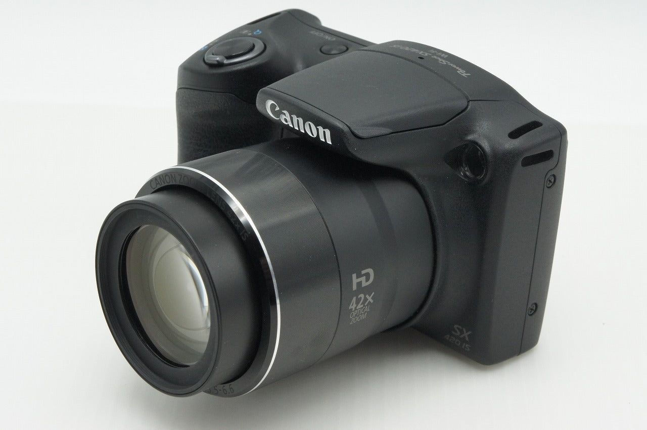 美品 Canon キヤノン PowerShot SX420 IS コンパクトデジタルカメラ ブラック 260305i