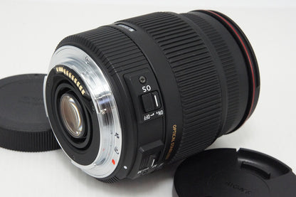 美品 SIGMA シグマ 18-200mm F3.5-6.3 II DC OS HSM APS-C Canon キヤノン EFマウント ズームレンズ フード付 260414t