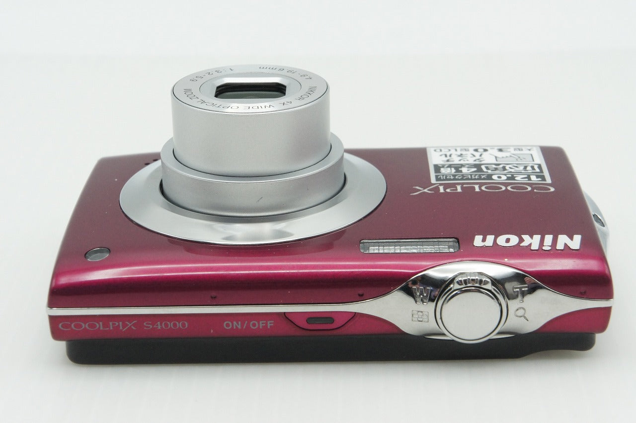 美品 Nikon ニコン COOLPIX S4000 コンパクトデジタルカメラ ルビーレッド 260306s