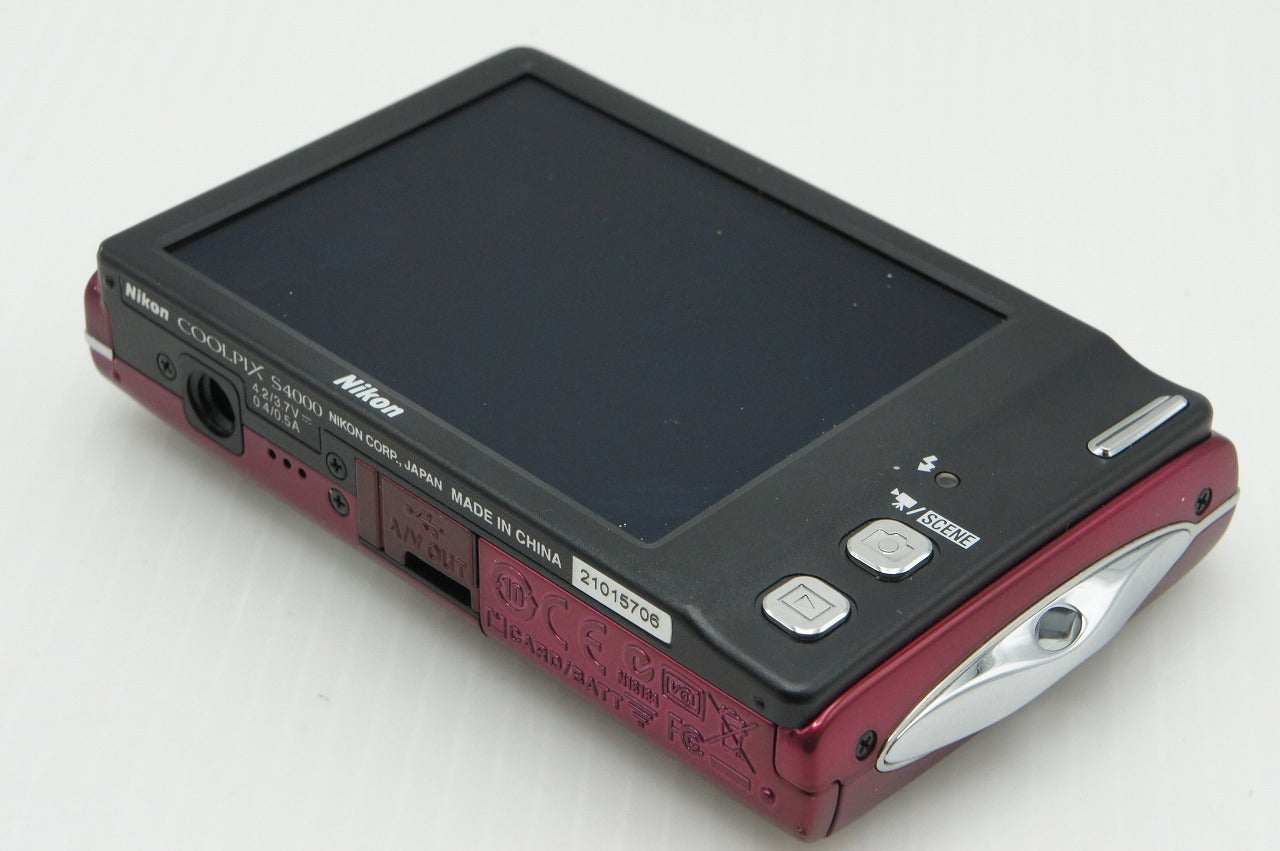 美品 Nikon ニコン COOLPIX S4000 コンパクトデジタルカメラ ルビーレッド 260306s