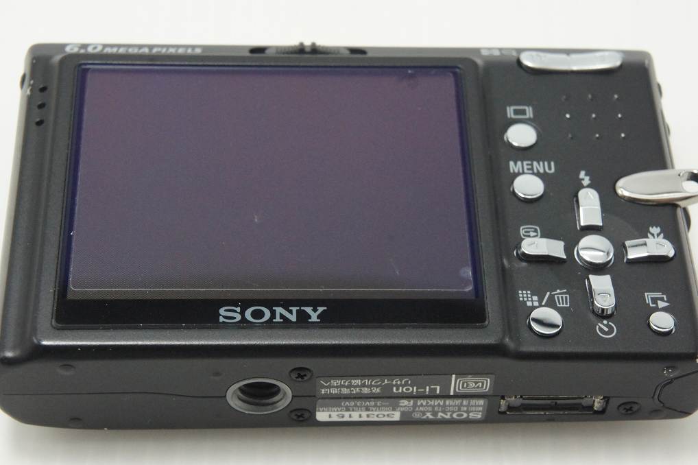 良品 SONY ソニー Cyber-shot DSC-T9 コンパクトデジタルカメラ ブラック 261008o