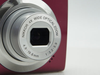 美品 Nikon ニコン COOLPIX S4000 コンパクトデジタルカメラ ルビーレッド 260306s