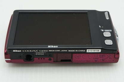 美品 Nikon ニコン COOLPIX S4000 コンパクトデジタルカメラ ルビーレッド 260306s