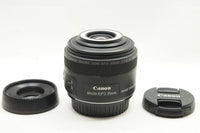 美品 Canon キヤノン EF-S 35mm F2.8 MACRO IS STM APS-C 単焦点レンズ フード付 250120an