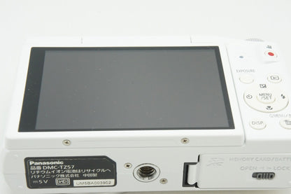 Panasonic パナソニック LUMIX DMC TZ57 コンパクトデジタルカメラ ホワイト 元箱付 260309g