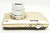 美品 Nikon ニコン COOLPIX S3300 コンパクトデジタルカメラ ゴールド 元箱付 231211d
